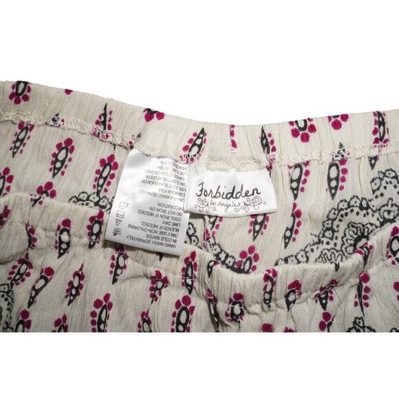 Forbidden Los Angeles Boho Maxi Skirt M – Patchwork Paisley Print, Embellished - Picture 4 of 6